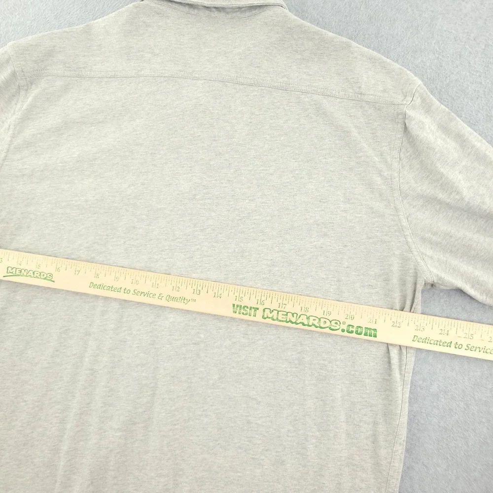 Faherty Sunwashed Shirt Mens XL Gray Organic Cotton Long Sleeve Button Up Casual - Picture 8 of 10